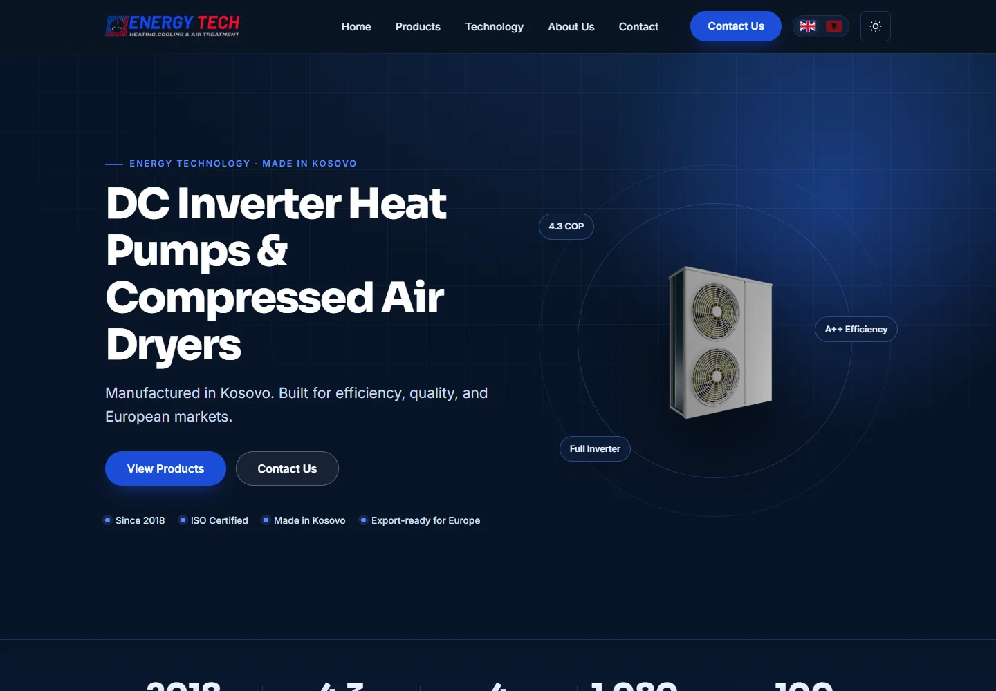 Energy Tech — website screenshot
